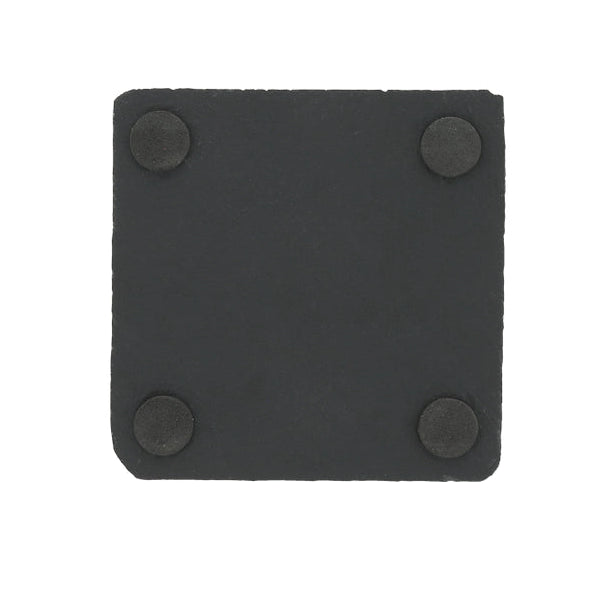 Load image into Gallery viewer, Pickleball Legend Slate Coaster - Back view with protectors
