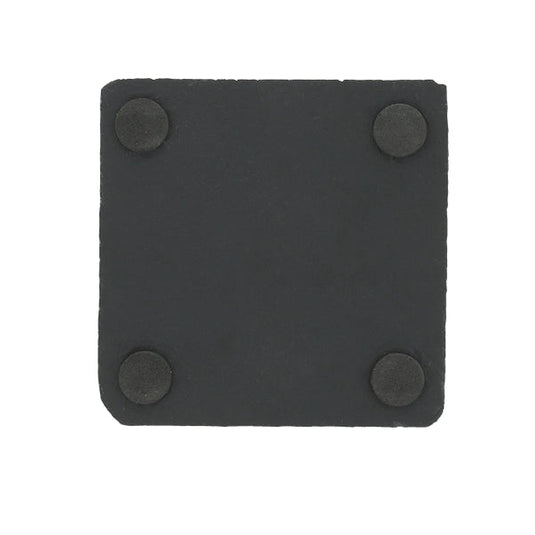 Pickleball Legend Slate Coaster - Back view with protectors