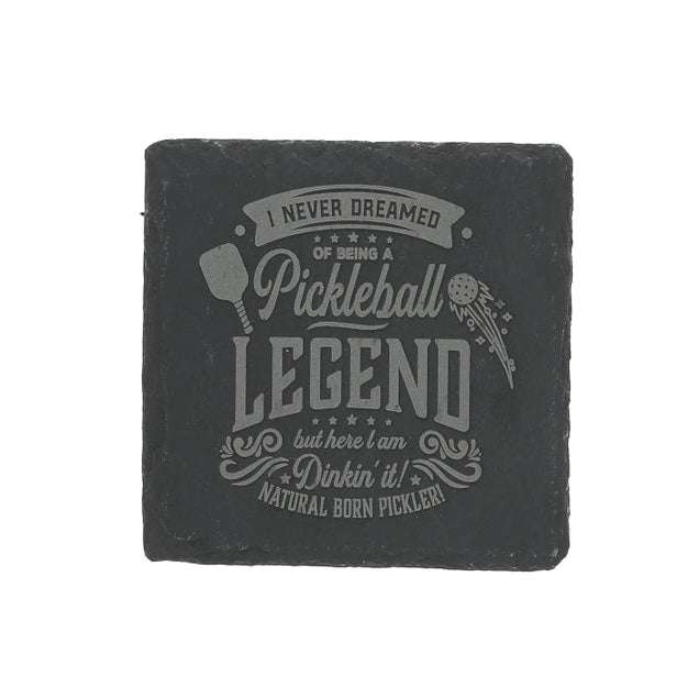 Load image into Gallery viewer, Pickleball Legend Slate Coaster
