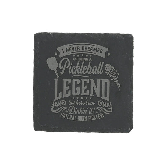Pickleball Legend Slate Coaster