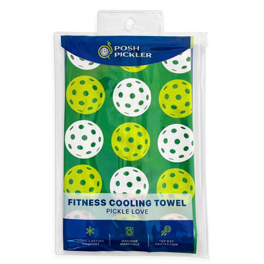 Pickleball Love Cooling Towel Packaging