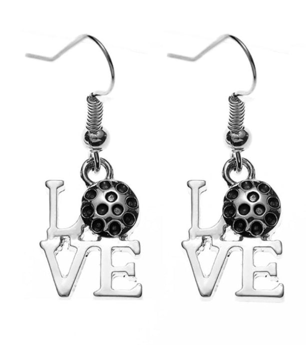 Pickleball Love Dangle Earrings