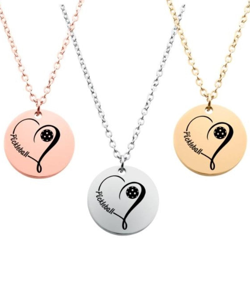 Load image into Gallery viewer, Pickleball Love Necklace
