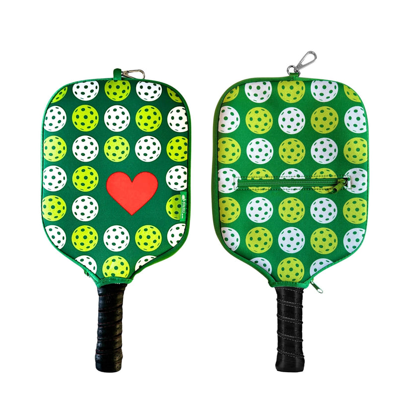 Load image into Gallery viewer, Pickleball Love Paddle Cover - Front and Back
