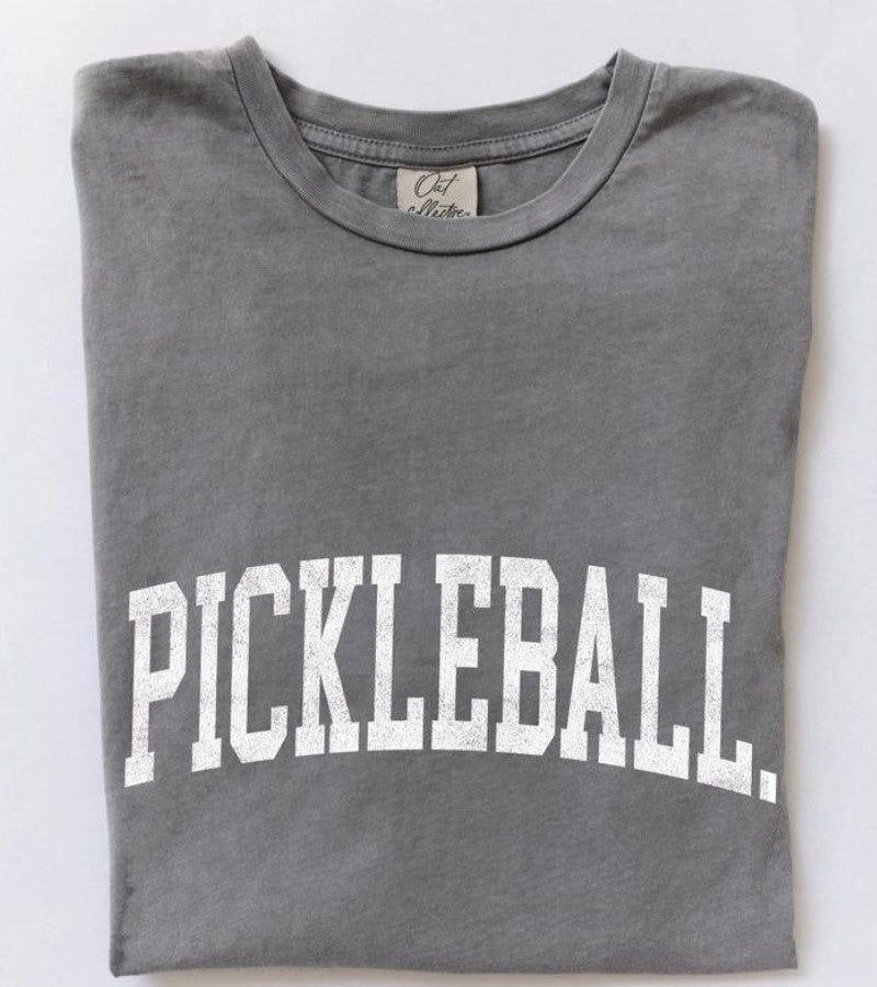 Load image into Gallery viewer, Pickleball Mineral Wash T-Shirt Grey
