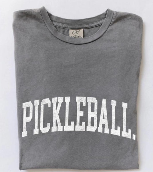 Pickleball Mineral Wash T-Shirt Grey