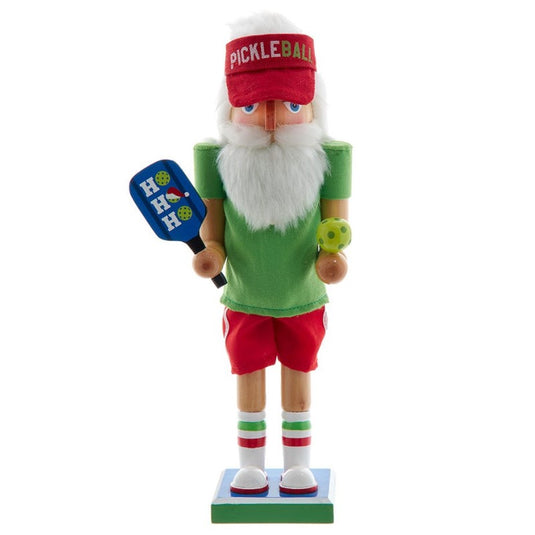 Wooden Santa Pickleball Nutcracker