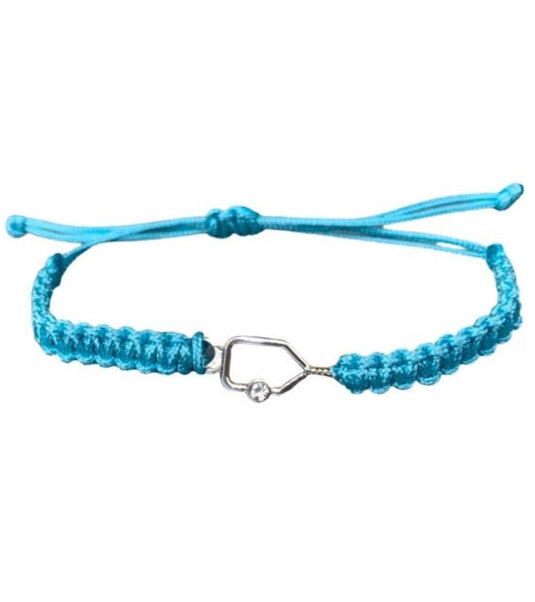 Pickleball Paddle Rope Bracelet - Light Blue