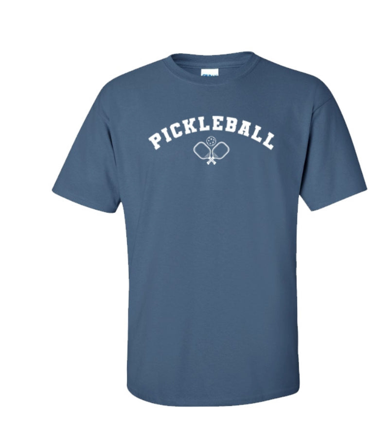 Load image into Gallery viewer, Pickleball Icon Paddles T-Shirt Indigo

