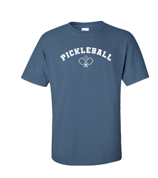 Pickleball Icon Paddles T-Shirt Indigo