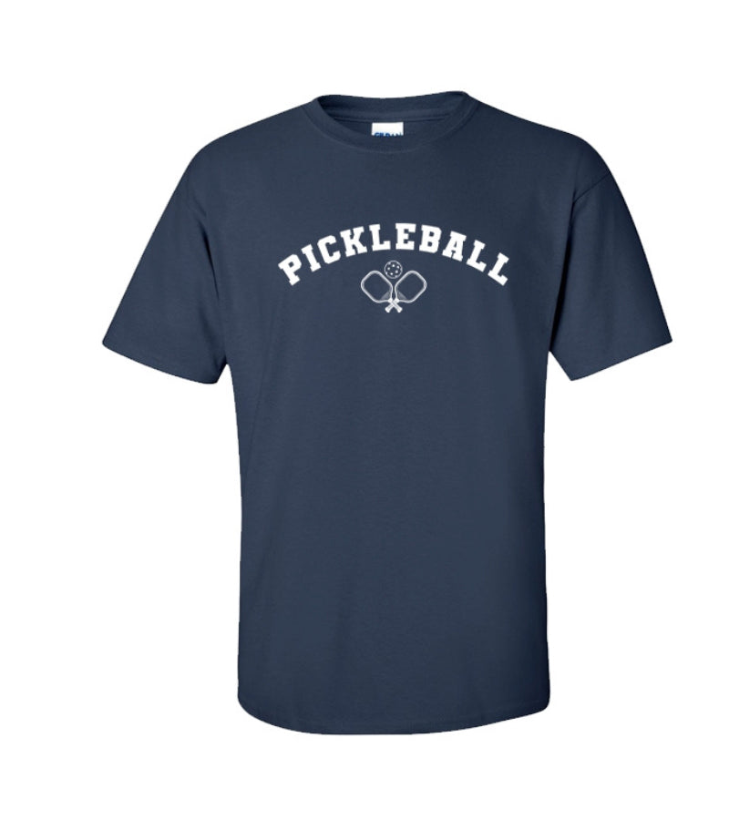 Load image into Gallery viewer, Pickleball Icon Paddles T-Shirt Navy
