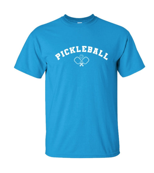 Pickleball Icon Paddles T-Shirt Blue