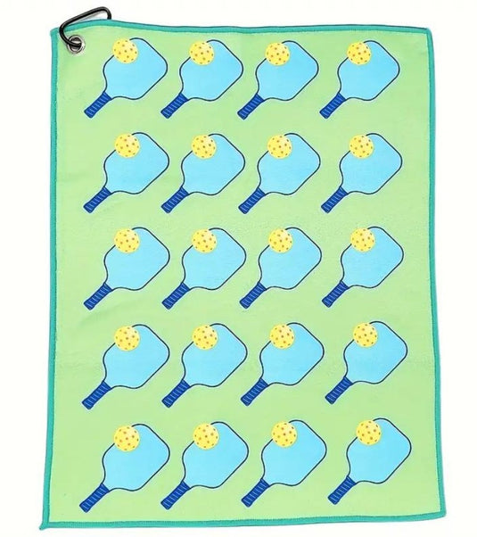 Pickleball Paddles Microfiber Sport Towel - Light Blue Green