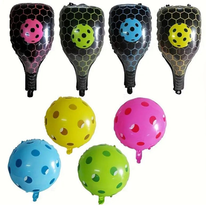 Pickleball Paddle and Ball Mylar (Foil) Balloons