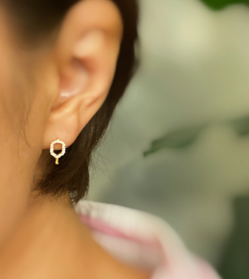 Load image into Gallery viewer, Club Pickleball Dainty Earrings
