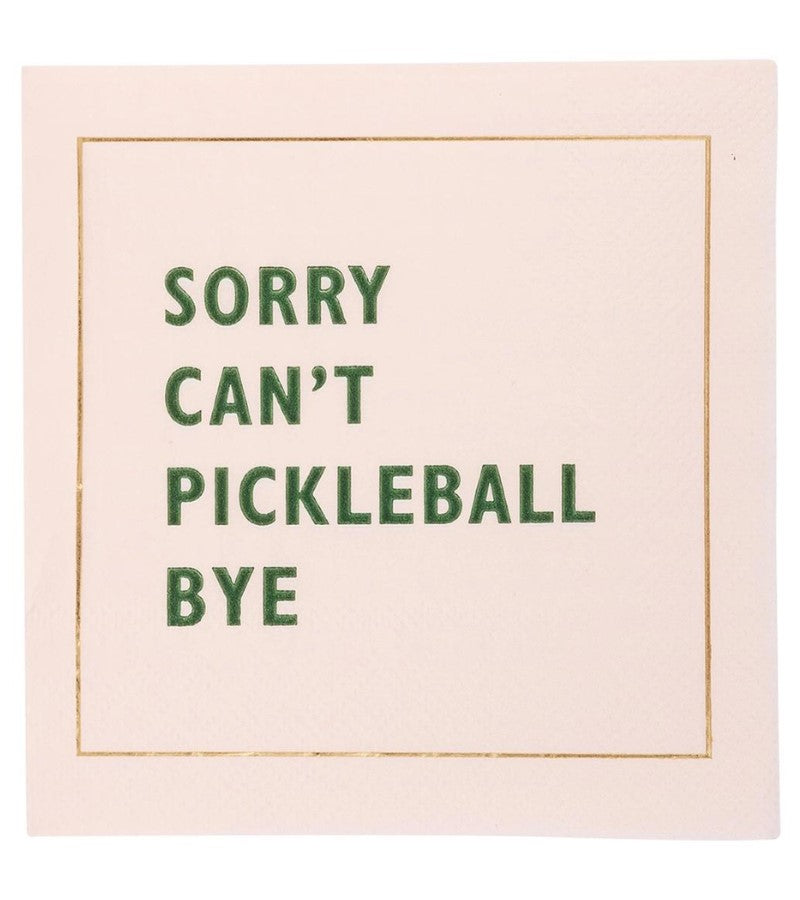 Load image into Gallery viewer, Pickleball Sayings Cocktail Napkins - Qty 18
