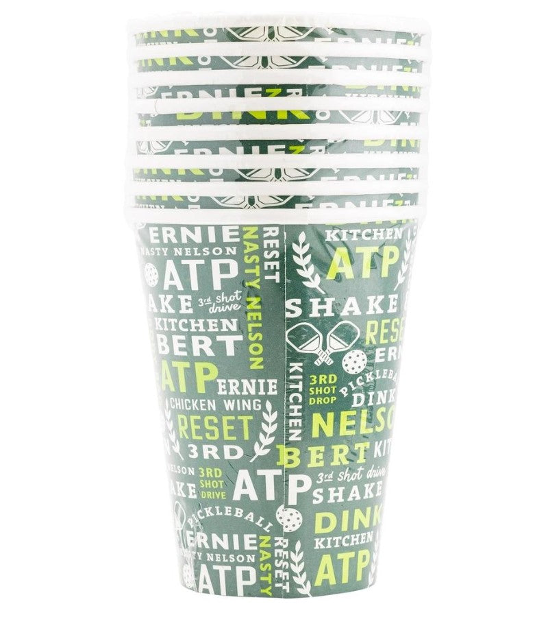 Load image into Gallery viewer, Pickleball Sayings Paper Party Cups - Quantity 8
