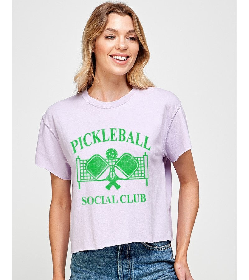 Load image into Gallery viewer, Pickleball Social Club Cro Top Lilac
