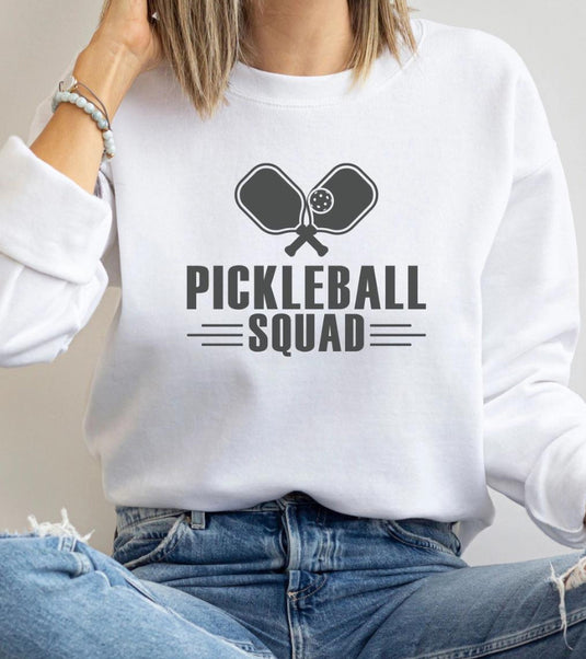 Pickleball Squad Graphic Style Sweatshirt