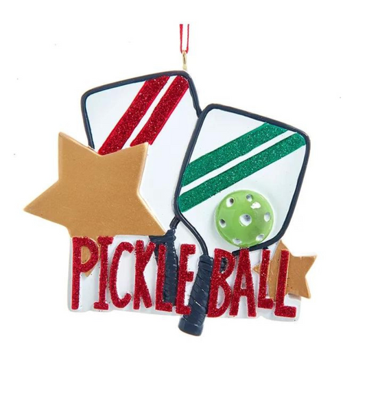 Pickleball Star Christmas Ornament