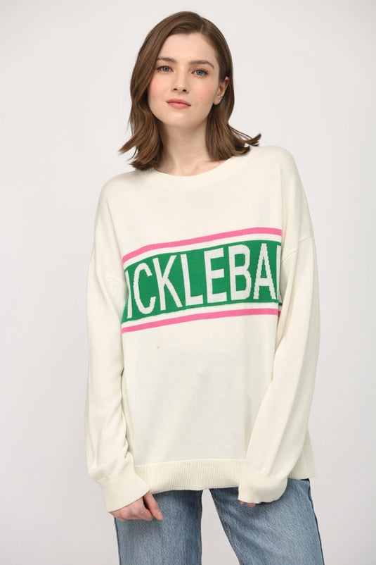 Pickleball Oversized Sweater for Her