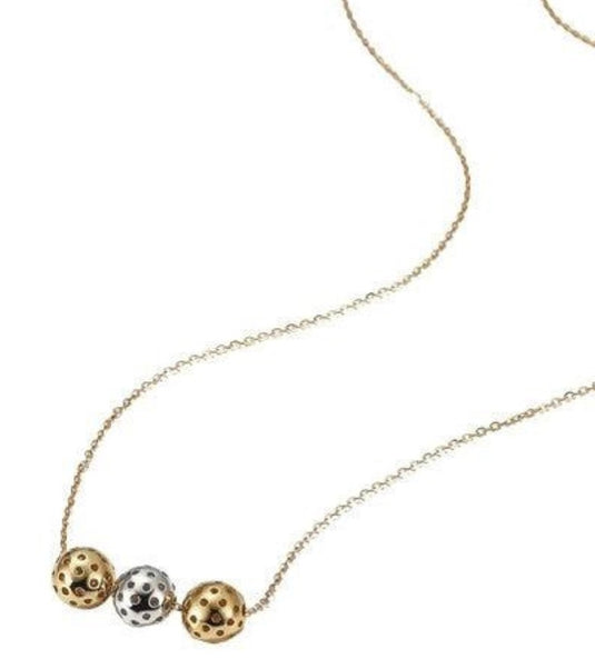 Pickleball Trio Gold Necklace