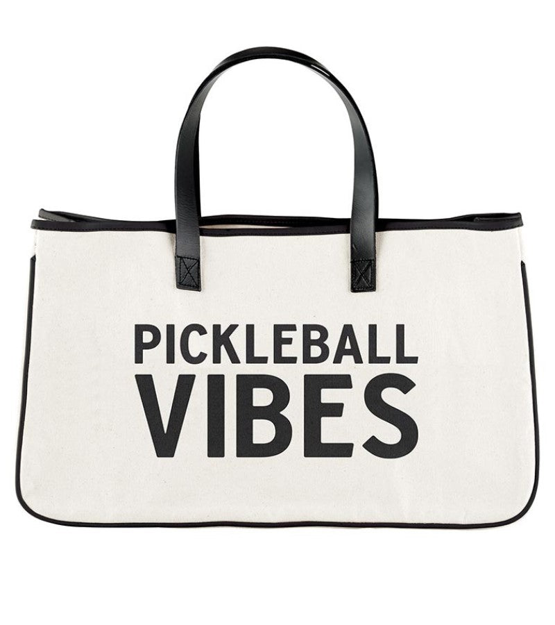 Load image into Gallery viewer, Pickleball Vibes Canvas Tote Bag
