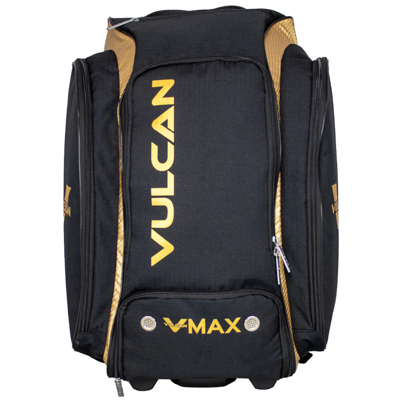 Load image into Gallery viewer, Vulcan Vmax roller Pickleball Backpack Gold
