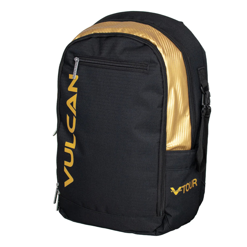Load image into Gallery viewer, Vulcan VTour Pickleball Backpack Gold
