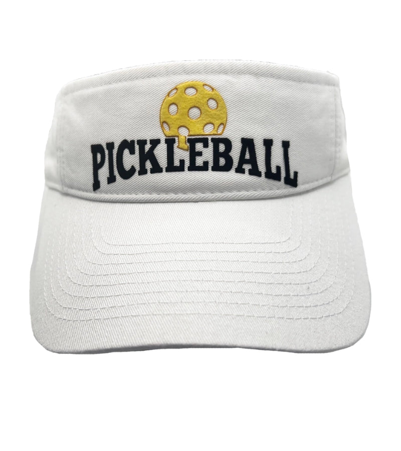Load image into Gallery viewer, Pickleball Visor with Ball - White

