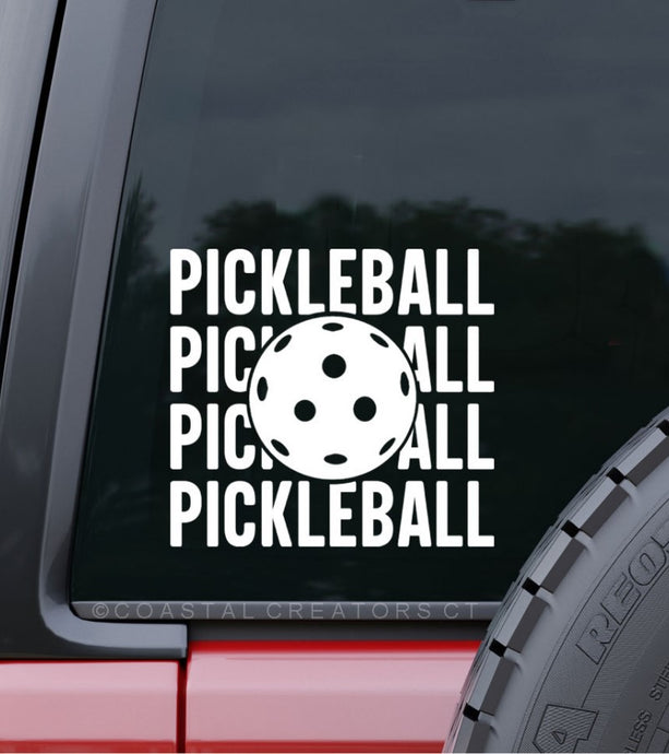 Pickleball Car Window Decal