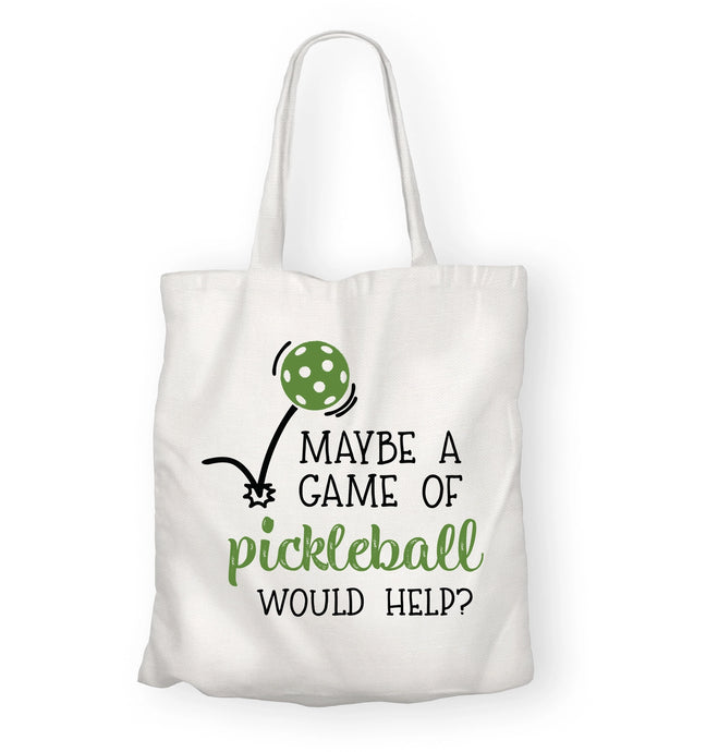 Made A Game of Pickleball Would Help Reuseable Tote Bag