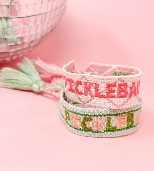 Pickleball Woven Bracelets