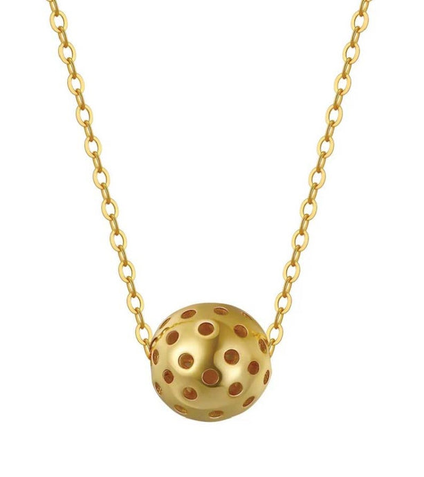 Picklebelle Baby Belle Pickleball Gold Necklace