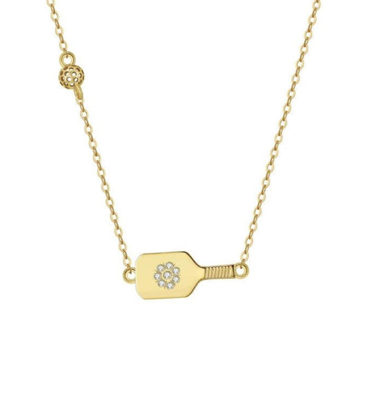 Picklebelle Danty Dinker Gold Necklace