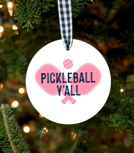 Pickleball Y'all Ornament
