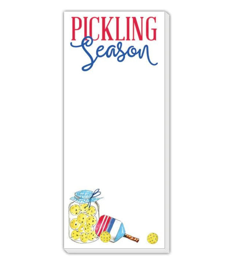 Load image into Gallery viewer, Pickling Season Pickleball Skinny Note Pad
