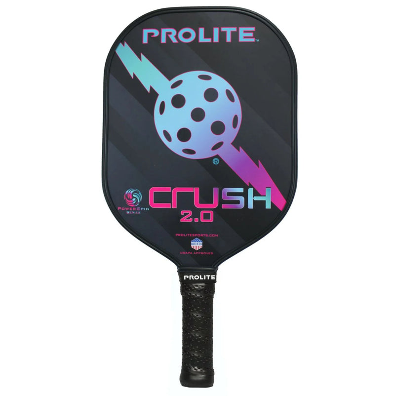 Load image into Gallery viewer, Prolite Crush PowerSpin 2.0 Pickleball Paddle Pink Blues
