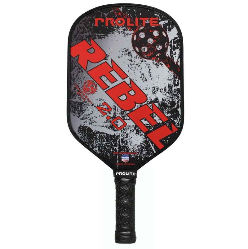 Load image into Gallery viewer, Prolite Rebel PowerSpin 2.0 Pickleball Paddle Red Gray
