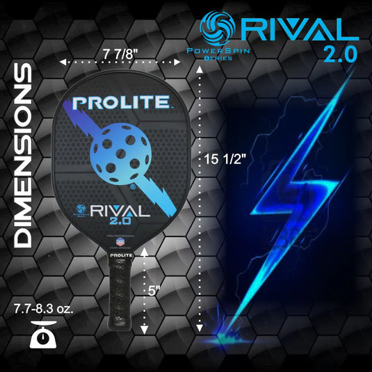 Prolite Rival PowerSpin 2.0 Pickleball Paddle