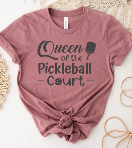 Queen of the Pickleball Court T-Shirt