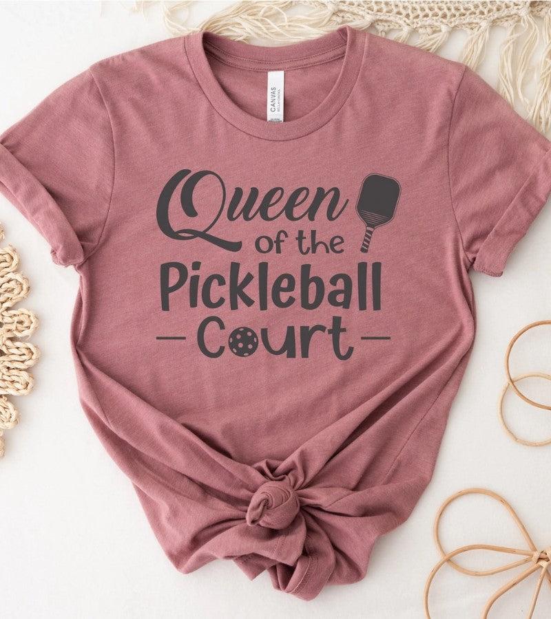 Load image into Gallery viewer, Queen of the Pickleball Court T-Shirt
