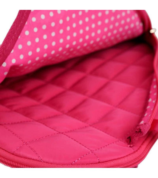 Quilted Designer Pickleball Sling Bag - Hot Pink
