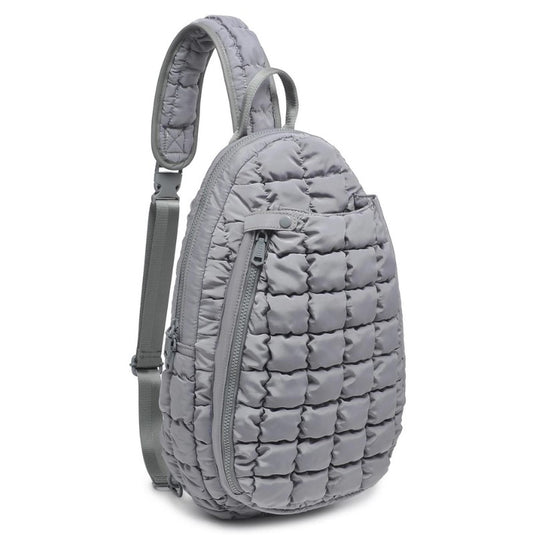 Ace Quilted Pickleball Sling Bag Grey - Side