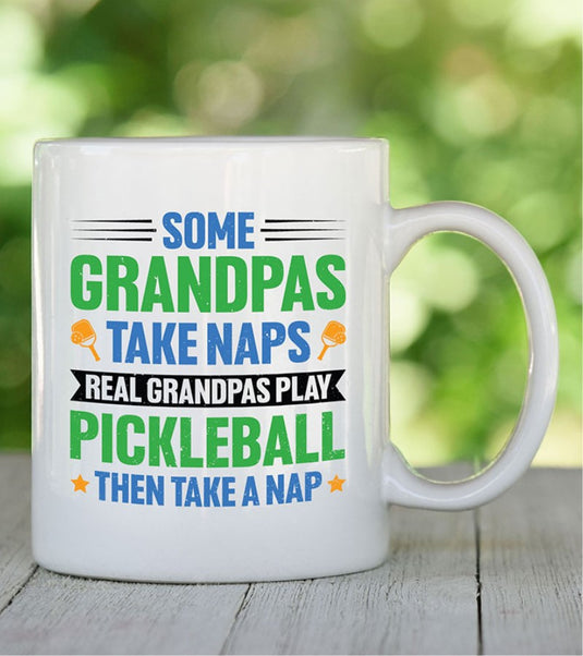 Real Grandpas Play Pickleball Mug