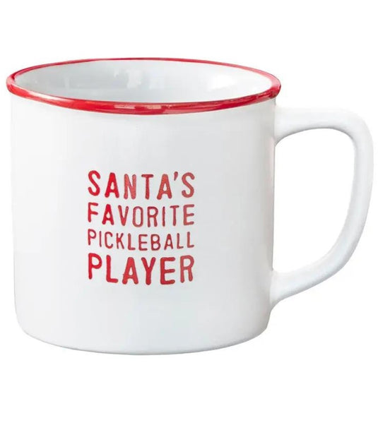 Santa's Favorite Pickleball Player Mug
