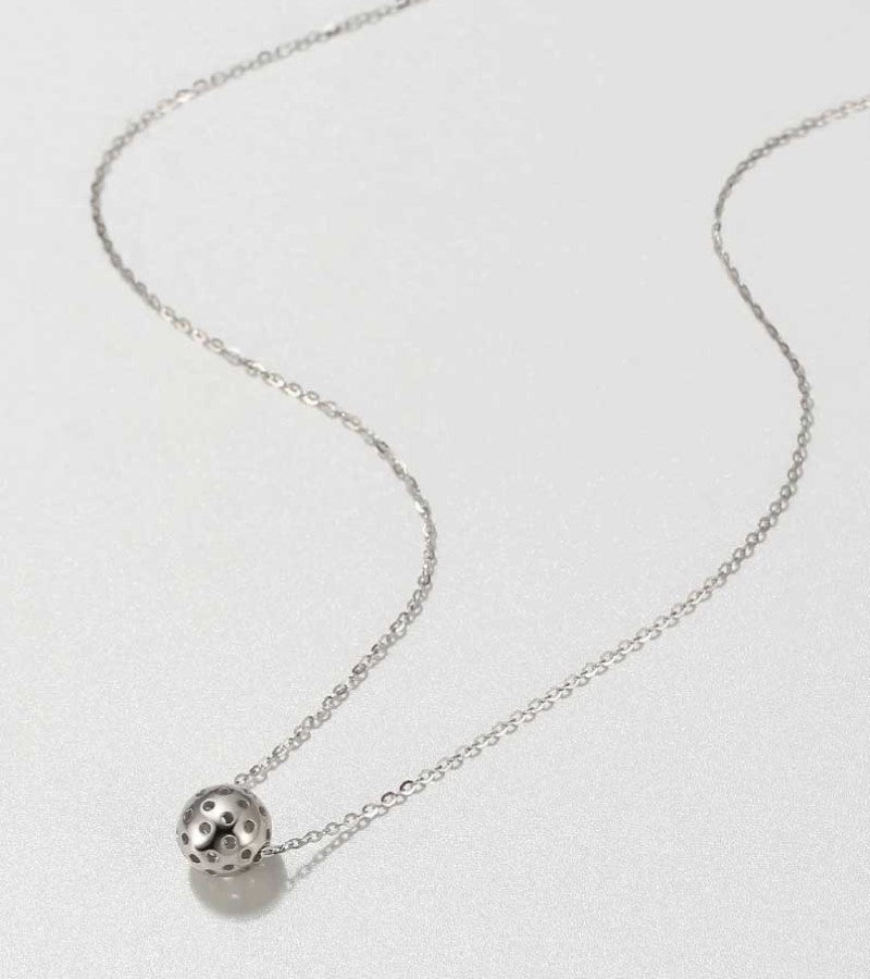 Load image into Gallery viewer, PickleBelle Baby Belle Sterling Silver Pickleball Necklace

