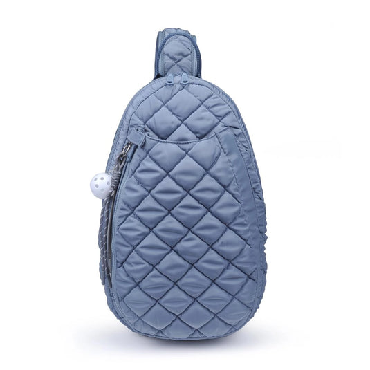 The Ace Pickleball Quilted Sling Bag - Slate Blue