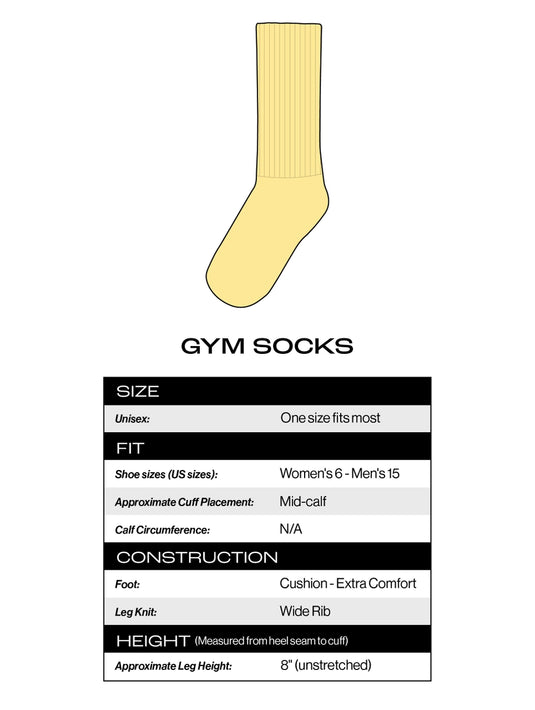 Socks Sizing Chart