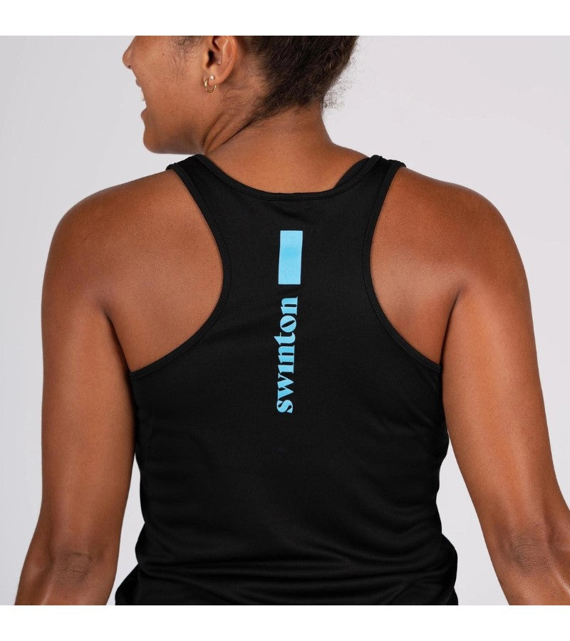 Load image into Gallery viewer, Swinton Kitchen&#39;s Closed Women&#39;s Pickleball Performance Tank Black
